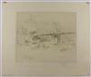 WILLIAM WALCOTT Group of 6 etchings and drypoints of New York.